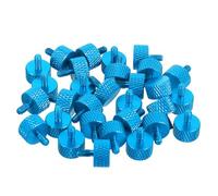 Ipetboom 30 Vis Moletées en Alliage D’Aluminium M3X8 Bleu Ciel Vis à Oreilles Filetées pour Boîtier PC et Serveurs Antidérapantes sans Outil Lot de 30 Pièces pour Fixation et Ajustement