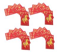 Ipetboom 300 Pièces Chinese Year Envelopes Year Of The Horse Sturdy Paper Lucky Money Envelopes For Spring Festival Family And Corporate Gifts