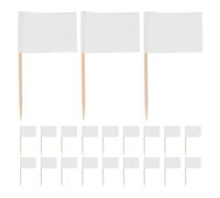 Ipetboom 300 Pièces Drapeaux Cure-dent Blancs Marqueurs Fromage pour Plateau de Charcuterie et Buffet Étiquettes Alimentaires Sécurisées pour Fêtes Mariage Anniversaire