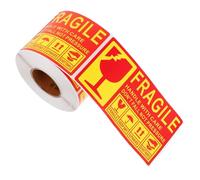 Ipetboom 300 pièces Étiquettes Fragile Adhésives Autocollants Avertissement Expédition Verre Collants Résistants pour Cartons et