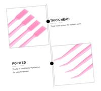 Ipetboom 300 Pièces Kit Outils pour Rehaussement de Cils Baguettes Légères pour Extension et Lifting Outils pour Plantation et Fixation des Cils Accessoires Plastique Rose