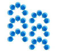 Ipetboom 30pcs Bouchons pour Bonbonne D'eau en Plastique Bleu, Design D'étanchéité Pratique, Compatibles Distributeurs D'eau pour Bureaux et Maison