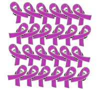 Ipetboom 30pièces Épingle Anti-violence avec Ruban Caritatif Symbole de Paix Broche pour Actions Publiques et Soutien