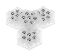 Ipetboom 32 Pièces Mini Silent Self-adhesive Casters Stainless Steel Bearing Base Wheels For Furniture Storage Boxes And Small Luggage