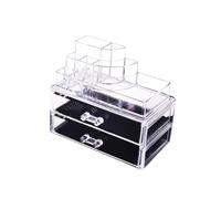 Ipetboom 3étage Organisateur de Maquillage à Empilables pour Bijoux et Cosmétiques avec Compartiment à Pinceaux et Étagère pour Rouges à Lèvres