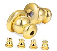 Ipetboom 3paires Fermoirs De Boucles d Oreilles Métal Lot De Rechange Pour Boucles d Oreilles Percées Avec Bouchons Arrière Pour Maintien Sûr