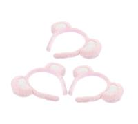 Ipetboom 3pièces Bandeau Amusant Avec Oreilles De Panda Accessoire De Coiffure Pour Filles Pour Lavage Du Visage Fêtes Costumées