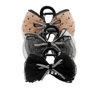 Ipetboom 3pièces Clips à Cheveux Forme De Nœud Avec Pinces à Cheveux Grands Claws Accessoires Élégants Épais Assortiment De