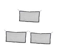 Ipetboom 3pièces Clôture De Sécurité pour Animaux Filet De Séparation Pliable Maille pour Voiture Et Maison Noir Idéale pour Chiens Et Chats