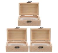 Ipetboom 3pièces Coffret Bois Rangement Flacons Huiles Essentielles Mousse Antichoc Voyages Aromathérapie