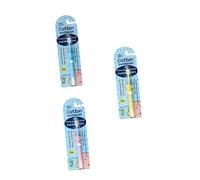 Ipetboom 3Pièces Dents Manuelle Pour Garçon Fille Forme De Dessin De Poils Doux Pour Brossage Délicat Et Ergonomique Parfait Pour Garçon Fille