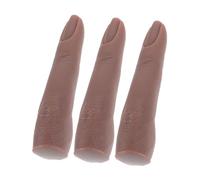 Ipetboom 3pièces Doigts Silicone Flexible Pour Pratique Manucure Avec Articulations Fake Finger Nails Pour Entraînement Et Salons De Beauté