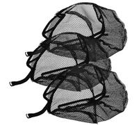 Ipetboom 3pièces Filets Pour Perruques Maille Noire Bonnets Durables Et Confortables Pour Femme Coiffures Sécurisées Et Pratiques Accessoires Pour Tresses Et Styles Variés