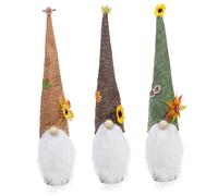 Ipetboom 3pièces Housse De Bouteille De Vin Motif GNOME Décor De Thanksgiving Accessoire pour Fête Automne Manchon Délicat pour Décoration De Bouteille