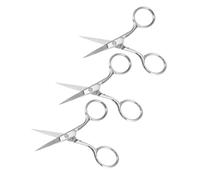 Ipetboom 3pièces Lot Ciseaux Sourcils Et Visage Acier Inoxydable Ciseaux Multifonctions Précis Pour Épilation Sourcils Cils Et Poils Du Nez Coupe Fine