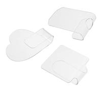 Ipetboom 3pièces Palette De Mélange Pour Maquillage Et Art Des De Transparent Avec Formes Variées Cœur Outil Pratique Pour Création De Couleurs Personnalisées Et Application De