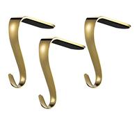 Ipetboom 3pièces Porte-chaussettes De Noël Crochet De Cheminée Cintre Pour Chaussettes De Noël Décoration De Fête De Lot De Crochets Suspendants