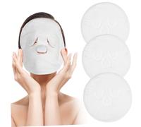 Ipetboom 3pièces Serviette-masque Visage Compressive Chaude Lot De Masques Vapeur Pour Visage Serviettes De Soin Pour Vaporisateur Ouvertures Yeux Et Nez