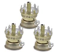 Ipetboom 3pièces Tête De Lampe à Pétrole Verre De Rechange pour Lampe à Huile Brûleur De Mèche à Pétrole Accessoire De Remplacement pour Éclairage Urgence