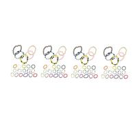 Ipetboom 4 Ensembles Anneau De Perles De Riz Coloré Dames Anneaux Bijoux Perles Anneaux Femmes Bague De Filles Bague Femme Femmes Bagues Anneaux Filles Bague De Perle Perlé 21 Pièces * 4