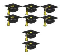 Ipetboom 4 Ensembles Broche De Chapeau De Docteur Petite Épingle Clé Revers 2024 Broches Boutons De Remise De Diplôme Décoration De Chapeau De Remise De 2 pièces * 4