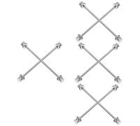 Ipetboom 4 Ensembles Épingle Chemise Reste Noir Bar Revers Cou Pince À Cravate Séjours De Col Broche De Col Pour Hommes Broche En Métal Pour Hommes Clips De Collier Alliage 2 Pièces * 4