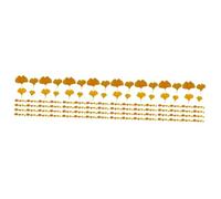 Ipetboom 4 Ensembles Fausses De Ginkgo Décoratives Ornements Artificiels pour Mariage Et Fête Simulations Réalistes Ginkgo Accessoire pour Décoration De Table Et Murale 108 Pièces * 4