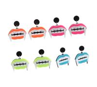 Ipetboom 4 Paires Boucles D'oreilles Drôles Boucle D'oreille Boucles D'oreilles De Nouveauté Boucles D'oreilles De Personnalité Boucles D'oreilles Bouche Dents Décor D'oreille Acrylique