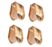 Ipetboom 4 Pièces Appareil Plaqué Or Bijoux Dentaires pour Seule Dent Hip-hop pour Adultes
