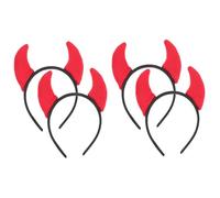 Ipetboom 4 Pièces Bandeau Halloween Diable Accessoires Costume Corne de Démon pour Fête Danse et Photographie