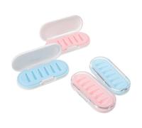 Ipetboom 4 Pièces Boîte de Rangement Stylets Organisateur Compact pour Pointes de Stylo Tactile Étui Protecteur Portable pour Étudiants Bureau et Voyage Support pour Embouts de Tablette