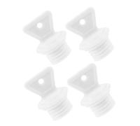 Ipetboom 4 Pièces Bouchon Pour Bouillotte Pailles De Riz Fusible De Pince De Maintenance Fusible à Rat De Drainage Pour La Construction Navale Bouteille De Gaz Voiture Pp Blanche