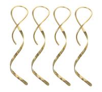 Ipetboom 4 Pièces boucles d'oreilles à Boucles d'oreilles enveloppées tourbillon tordu boucles d'oreilles enfileur boucles d'oreilles en acier inoxydable acier inoxydable 304 Doré