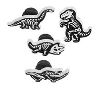 Ipetboom 4 Pièces Broche squelette de dinosaure broche dinosaure de revers de mode miniature de e tête de mort épinglette tête de mort
