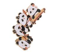 Ipetboom 4 Pièces Broches Panda Émail Métal avec Instruments de Musique Chinois Pin Vintage Décoratif pour Vêtements Sacs Pulls et Robes Femme