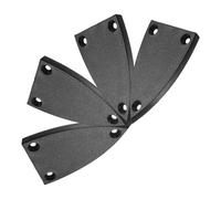 Ipetboom 4 pièces Cache-tige Renfort Guitare Électrique Noir Plastique Triangle Protection Facile à Installer pour Basse et Guitare Électrique