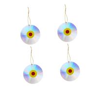 Ipetboom 4 Pièces Disques Réfléchissants DIY Suspensions Réfléchissantes Oiseaux pour Jardin Extérieur Protection Pigeons et Nuisibles Décoration Pratique