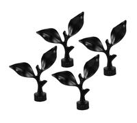 Ipetboom 4 pièces Embouts de Tringle à Rideau Décoration Mat Noir Faciles à Installer et Résistants pour Embout Tringle Rideaux