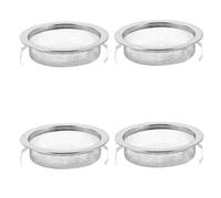 Ipetboom 4 Pièces Filtre Moxibustion Inox Réutilisable Tamis Maille Métallique Portable pour Jarre Collecteur Cendres Accessoire Compatible Outils Moxibustion