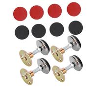 Ipetboom 4 pièces Fixateur de Lit Réglable Secousse Métal Stabilisateur Mural Silencieux pour Cadre de Lit Support Latéral Vibration Adaptable