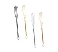 Ipetboom 4 pièces Fouets à Œufs Acier Inoxydable de Pâte Colorés Fouets Manuels pour Cuisine Électroménager Mélangeurs Polyvalents pour Sauces et Crèmes