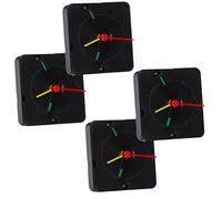 Ipetboom 4 Pièces Kit de Mouvement D'horlogerie à Quartz Ultra-silencieux avec Aiguilles en Plastique, Fonction Saut de Seconde, pour Horloge Murale en Zones D'étude et Bibliothèques