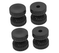 Ipetboom 4 pièces Kit de Renfort de Lit Anti-Vibrations pour Tête de Lit Stabilisateur Noir Facile à Installer Amortisseur de Bruit pour Chambre et Confortable