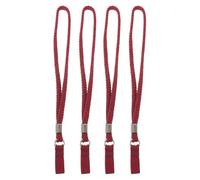 Ipetboom 4 Pièces Lot de 4 Dragonnes de Canne en Nylon Rouge 9 Cm, Cordons Porte-Bracelet pour Cannes de Marche et Bâtons de Randonnée, Accessoires Sécurisés pour Usage Quotidien et
