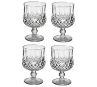 Ipetboom 4 pièces Lot de Verres à Vin Taillé Coupes Élégantes pour Cocktail Brandy et Whisky Verres à Pied Raffinés pour Maison et Bar