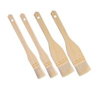 Ipetboom 4 Pièces Pinceaux à Badigeonner Brosse à Huile Laine pour Barbecue et Pâtisserie Accessoire de Cuisine Pratique pour Marinade et Glaçage