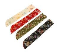 Ipetboom 4 Pièces Pochettes pour Éventails Pliables Style Sacs et Portables pour Rangement et Protection des Éventails à Main Cadeau Élégant pour Fête