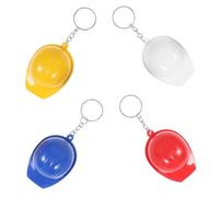 Ipetboom 4 Pièces Porte Clés Casque Forme de Casque Décapsuleur et Compact pour à Dos Porte Clef Original pour Hommes et Pratique pour Chantier et Fête