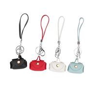 Ipetboom 4 Pièces Porte Monnaie Fille clé Petit Porte-Monnaie avec Fermeture éclair Mignon Joli Porte-Monnaie Filles Portefeuille Sac de Rangement Porte-Monnaie pour Femme cale Faux Cuir