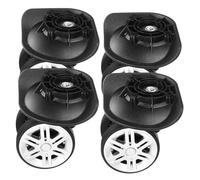 Ipetboom 4 Pièces Roues de Remplacement pour Valise Kit avec Roulettes Pivotantes Double Rangée Tpe et PP Résistants Accessoires Réparation Bagages avec Vis et Tournevis Maniabilité pour